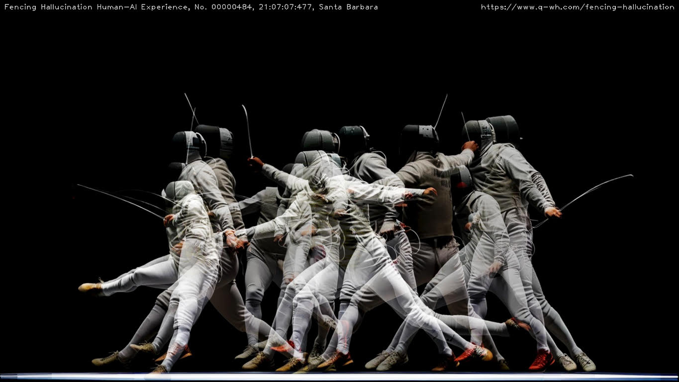 Fencing Hallucination (2023), by Weihao Qiu